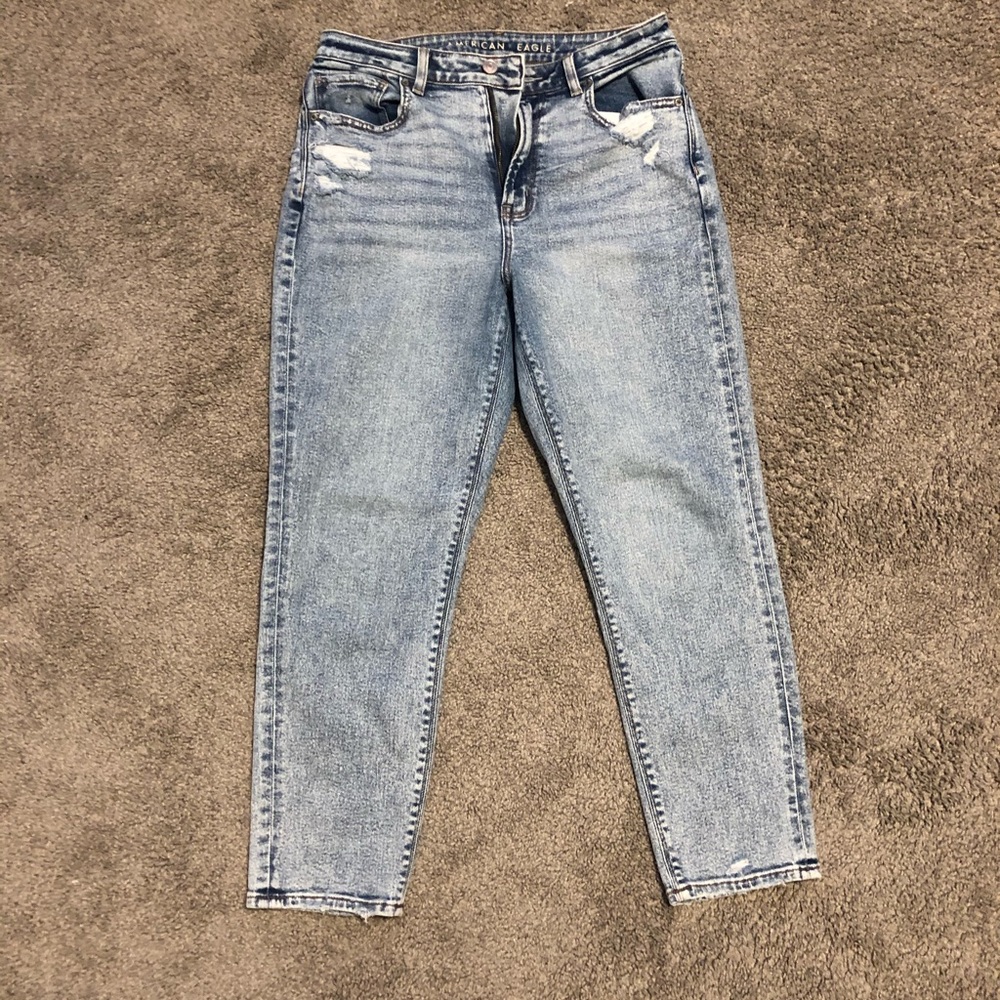Stretch curvy mom jean in cool classic